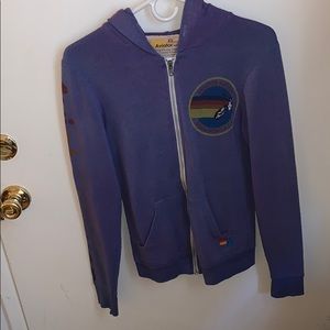 AVIATOR NATION logo zip hoodie Santa Monica XS